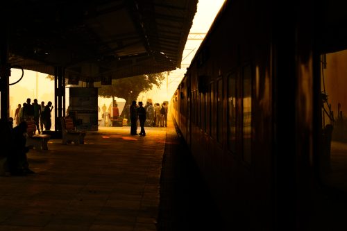 Early at the Train Station