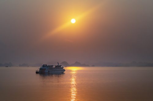 Hazy Halong Bay